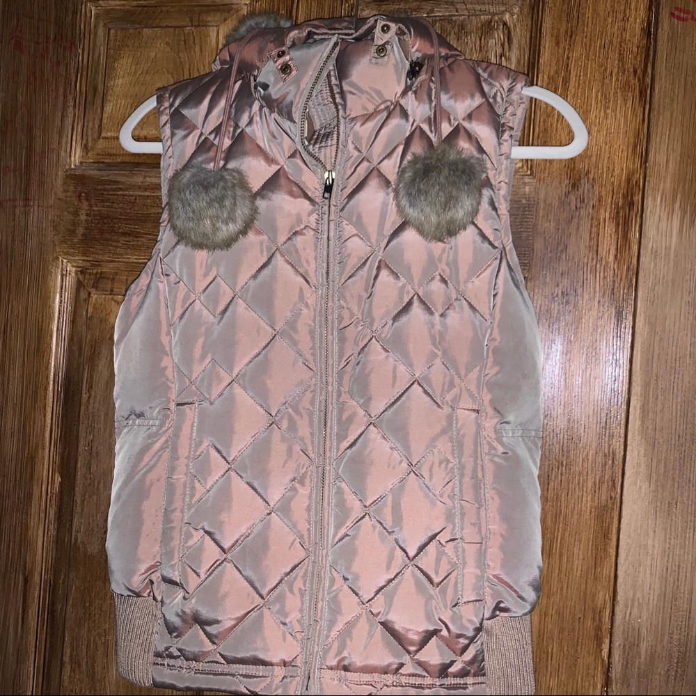 Fur Hooded Vest